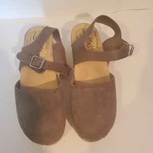 Lotta from Stockholm taupe clogs